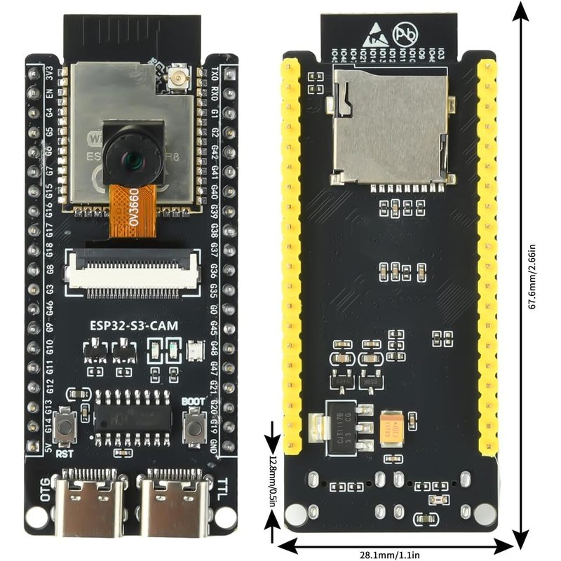 ESP32-S3-CAM Board With OV3660 - Esp32 Wifi Bluetooth Module review and price