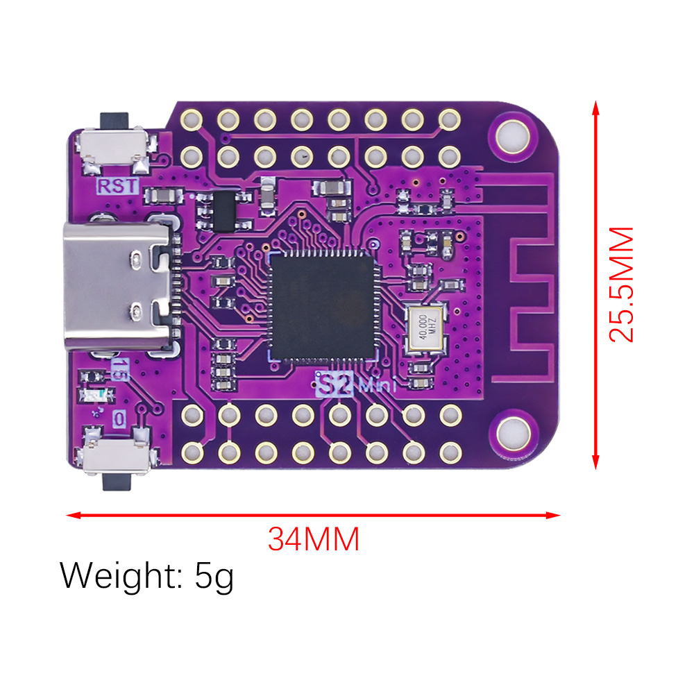 S2 Mini V1.0.0 WIFI IOT Board  - Esp32 S2 review and price