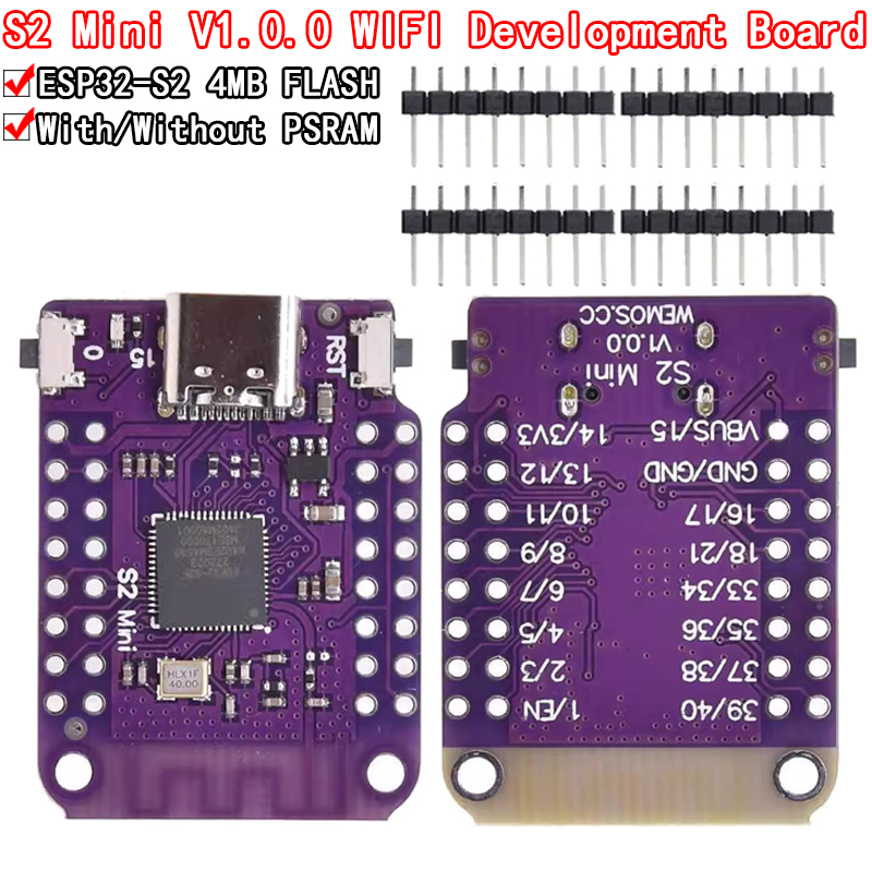 ESP32 S2 Mini V1.0.0 - LOLIN W - Esp32 S2 review and price