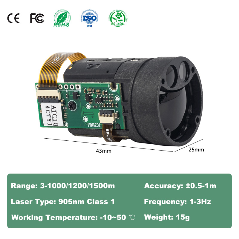 TC25 UART Laser Rangefinder Mo - Esp32 review and price