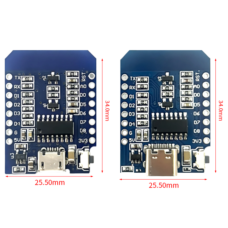 XCW WeMos D1 Mini TYPE-C/Micro - Esp8266 Nodemcu review and price